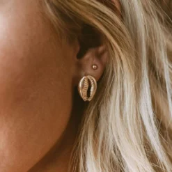 Beach Day Puka Shell Stud Earrings