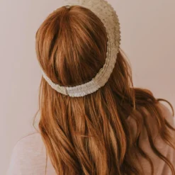 Poppy + Sage Straw Visor Natural Accessories