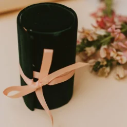Vendor-unknown Jewelry Box Roll Green Velvet Accessories