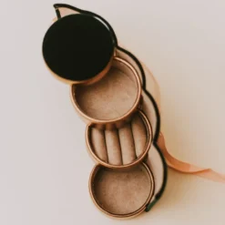 Vendor-unknown Jewelry Box Roll Green Velvet Accessories