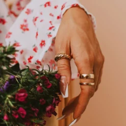 Rings Kona Ring Set Gold Accessories