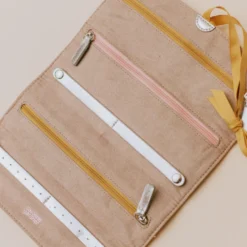 Vendor-unknown Velvet Jewelry Holder Peach