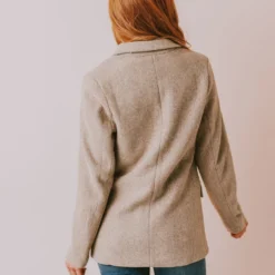 Vendor-unknown Holly Blazer Taupe Tops