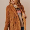 Lucy Avenue Joni Corduroy Jacket Camel