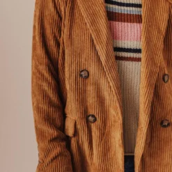 Lucy Avenue Joni Corduroy Jacket Camel