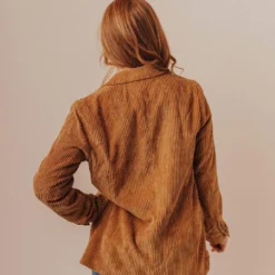 Lucy Avenue Joni Corduroy Jacket Camel
