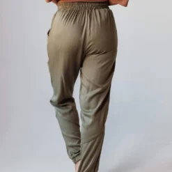 Vendor-unknown Bottoms Ashlyn Moto Joggers Olive