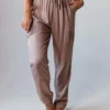 Vendor-unknown Bottoms Ashlyn Moto Joggers Taupe