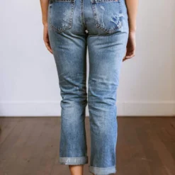 Vendor-unknown Bottoms Camryn Distressed Mom Jeans