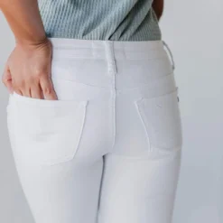Ellison Distressed Jeans White