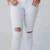 Ellison Distressed Jeans White