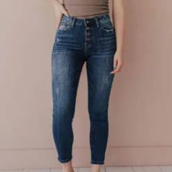 Jeans Bottoms Emmett Mid Rise Skinny Jean Medium Wash