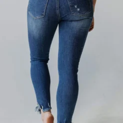 Gianna Cropped Distressed Skinny Jeans Bottoms