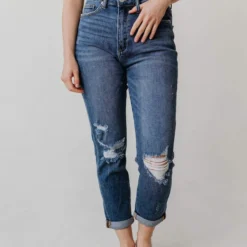 Bottoms Hayden High Rise Girlfriend Jeans