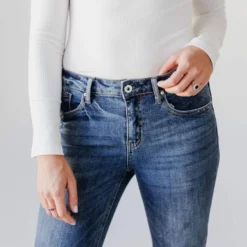 Jeans Jody Mid Rise Skinny Jean Medium Dark Bottoms