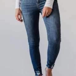 Jeans Jody Mid Rise Skinny Jean Medium Dark Bottoms