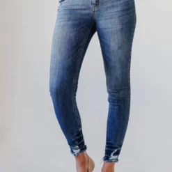 Jeans Jody Mid Rise Skinny Jean Medium Dark Bottoms