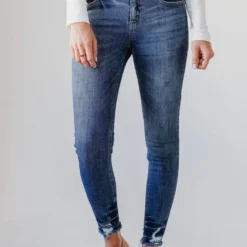 Jeans Jody Mid Rise Skinny Jean Medium Dark Bottoms