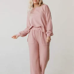 Vendor-unknown Bottoms Johnny Thermal Pants Dusty Pink