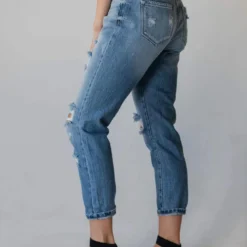 Vendor-unknown KanCan Kaylee Distressed Mom Jeans