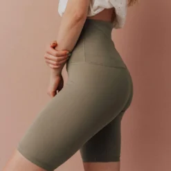 Athleisure Knox Biker Shorts Smoke Olive