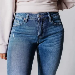Bottoms Laney Mid Rise Ankle Skinny Jeans Medium Wash