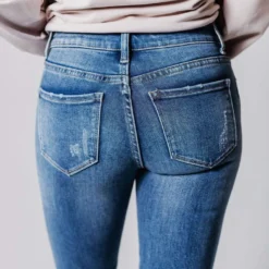 Bottoms Laney Mid Rise Ankle Skinny Jeans Medium Wash