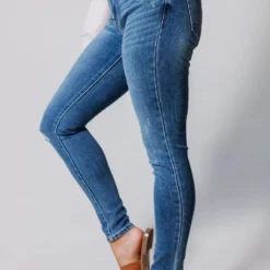 Bottoms Laney Mid Rise Ankle Skinny Jeans Medium Wash