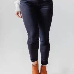 Jeans Loretta Mid Rise Skinny Jean Super Dark