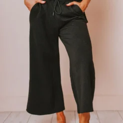 Sea And Be Seen Gatsby Lounge Set Bottoms Black