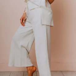 Jeans Gatsby Lounge Set Bottoms Cream