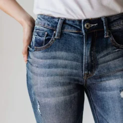 Vendor-unknown Bottoms Morgan Mid Rise Crop Skinny Jeans