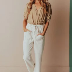 Vendor-unknown Perry Cropped Pants Natural