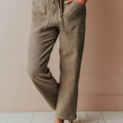 Vendor-unknown Perry Cropped Pants Olive Bottoms