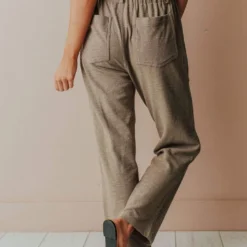 Vendor-unknown Perry Cropped Pants Olive Bottoms