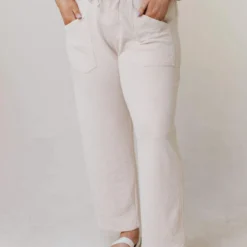 Vendor-unknown PLUS Perry Cropped Pants Natural Plus Size