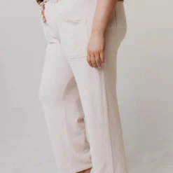 Vendor-unknown PLUS Perry Cropped Pants Natural Plus Size
