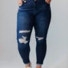 Vendor-unknown Plus Size PLUS Saylor Distressed Jeans