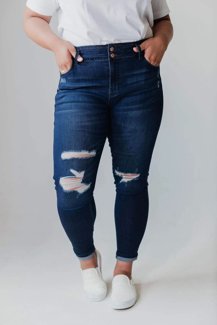 Vendor-unknown Plus Size PLUS Saylor Distressed Jeans 3 Vendor-unknown Plus Size PLUS Saylor Distressed Jeans