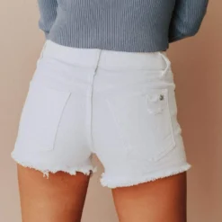 Jeans Bottoms Zalina Distressed High Waist Short