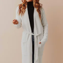 Lucy Avenue Quimby Long Knit Cardigan Tops
