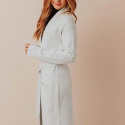 Lucy Avenue Quimby Long Knit Cardigan Tops