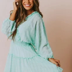 Vendor-unknown Dresses Cordelia Floral Dress Mint