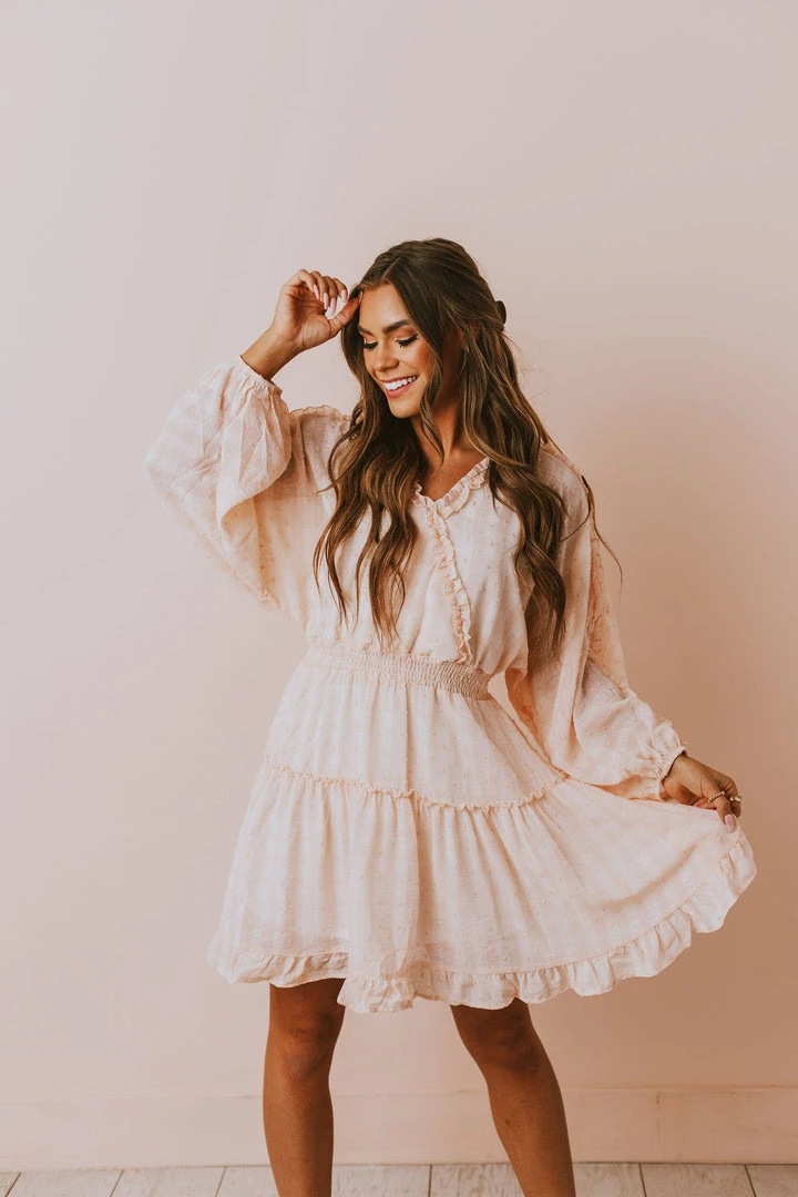 Vendor-unknown Cordelia Floral Dress Peach Dresses 4 Vendor-unknown Cordelia Floral Dress Peach Dresses