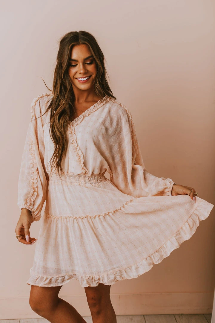 Vendor-unknown Cordelia Floral Dress Peach Dresses 8 Vendor-unknown Cordelia Floral Dress Peach Dresses