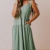 Vendor-unknown Magnolia Midi Dress Sage