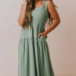 Vendor-unknown Magnolia Midi Dress Sage