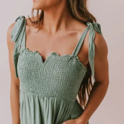 Vendor-unknown Magnolia Midi Dress Sage