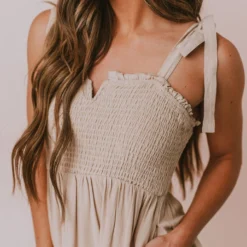 Vendor-unknown Magnolia Midi Dress Taupe Dresses