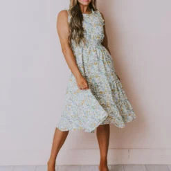 Hayden Los Angelos Margot Floral Midi Dress Plus Size